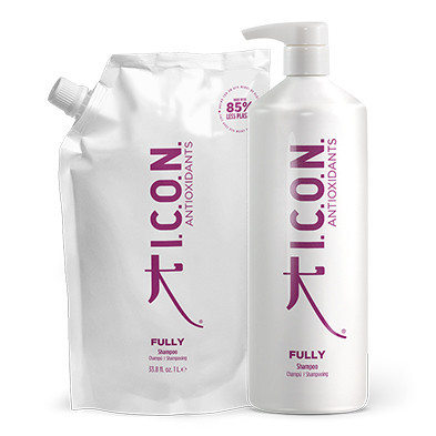ICON Fully 1L: Champú rellenable para un cabello brillante y saludable