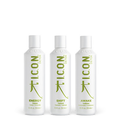 Pack ICON Detox Cabellos Grasos Champú, acondicionador y tratamiento