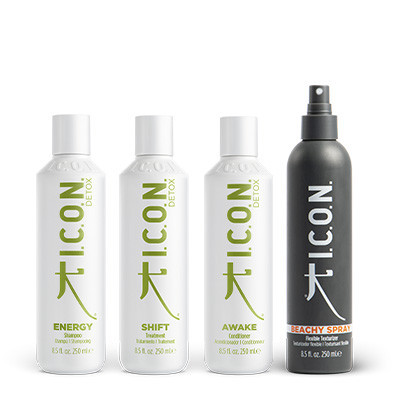 Retira la grasa del cabello con este Pack ICON Detox más Beachy