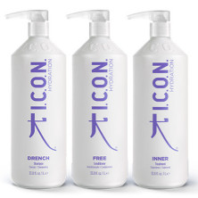 Hidrata tu cabello con el pack ICON en formato de litros.