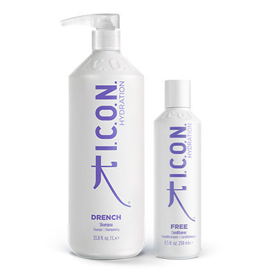 Pack Hidratación Drench y Free de ICON - Cabello Saludable y Radiante