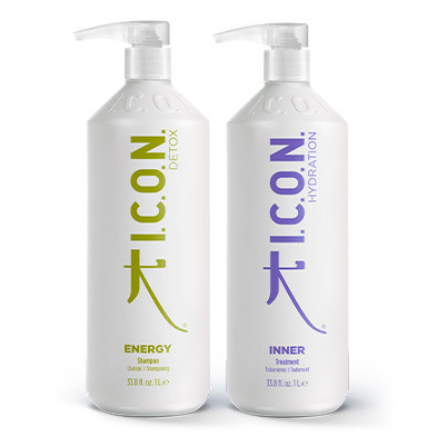 Pack Detox-Hidratación ICON: Champú Energy 1L y Tratamiento Inner 1L