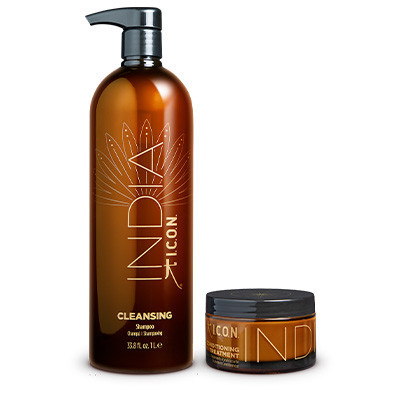 Pack ICON India champú 1L y acondicionador