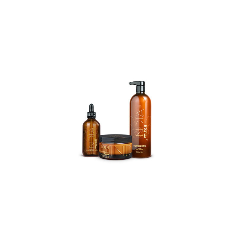 ¡Nuevo Pack Hidratación ICON INDIA! Champú 1L + Mascarilla + OIL