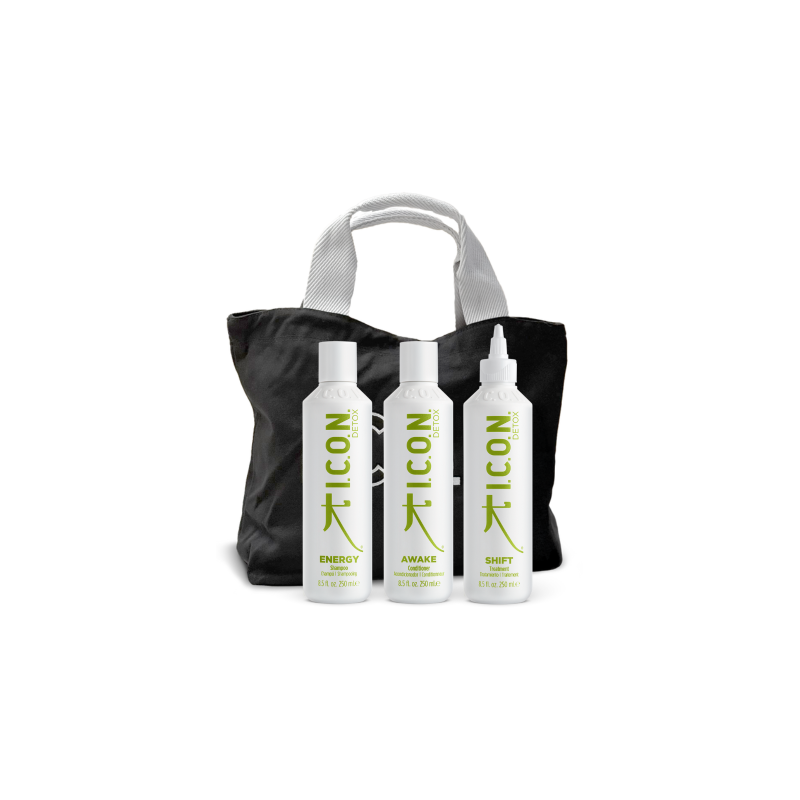 Pack ICON Detox Cabellos Grasos. Champú, acondicionador y tratamiento
