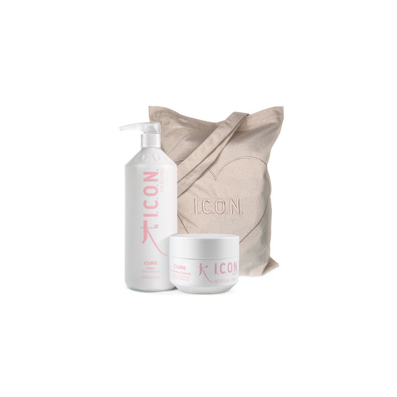 Pack CURE Champú 1L + Tratamiento: más volumen y color Pack CURE Champú 1L + Tratamiento: más volumen y color