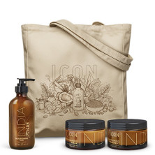 Pack ICON India: champú, acondicionador y mascarilla nutritiva