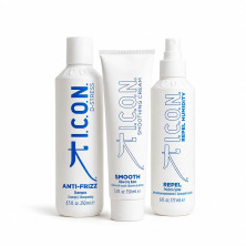 Pack completo para eliminar el cabello encrespado. ICON Anti-Frizz