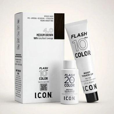 ICON Flash Color 4.0 Marrón Medio con oxidante