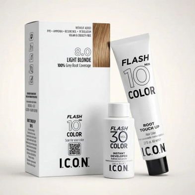 ICON Flash Color 8.0 Rubio Claro con oxidante