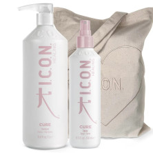 Pack ICON Cure con champú de 1 litro y spray revitalizante