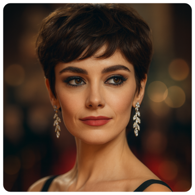 Ideas de peinados elegantes para cabello corto y eventos
