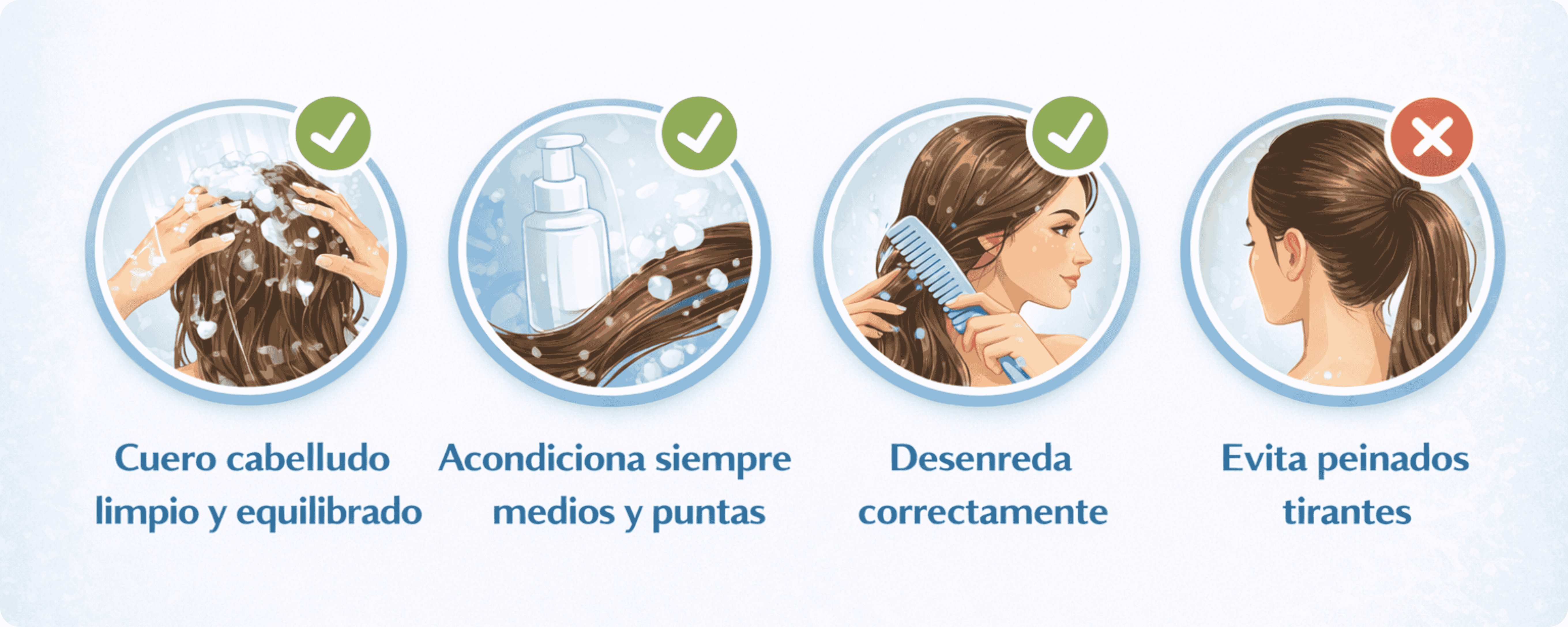 hábitos diarios para favorecer el crecimiento del cabello